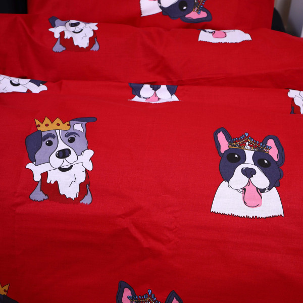 Фото - Комплект постільної білизни MirSon Бязь Ranforce Elite 17-0568 Kings of dogs 175х210 см (2200004672618)