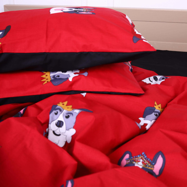 Фото - Комплект постільної білизни MirSon Бязь Ranforce Elite 17-0568 Kings of dogs 175х210 см (2200004672618)