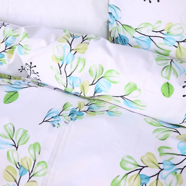 Фото - Комплект постільної білизни дитячий MirSon Ranforce Elite 17-0707 Spring Branches 110х140 (2200010618808)