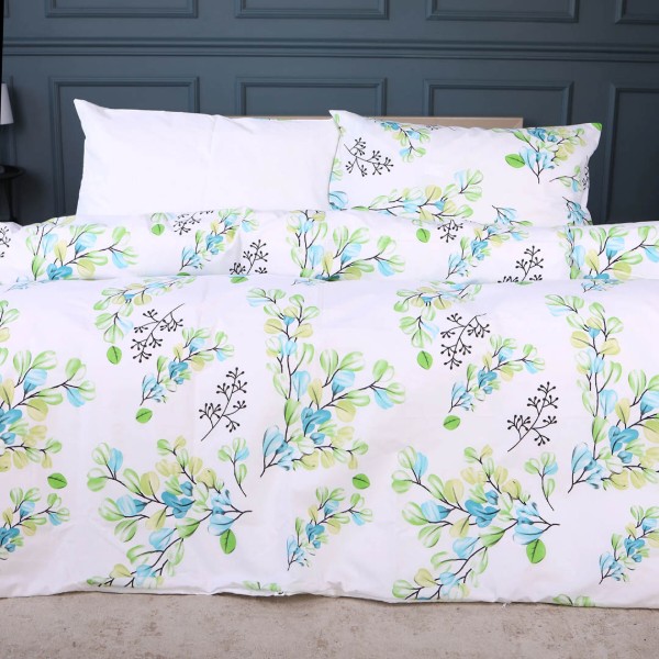 Фото - Комплект постільної білизни дитячий MirSon Ranforce Elite 17-0707 Spring Branches 110х140 (2200010618808)