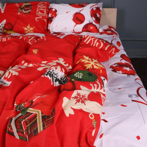 Фото - Комплект постільної білизни дитячий MirSon Ranforce Elite 17-0878 Red Miracle 110х140 (2200012195222)
