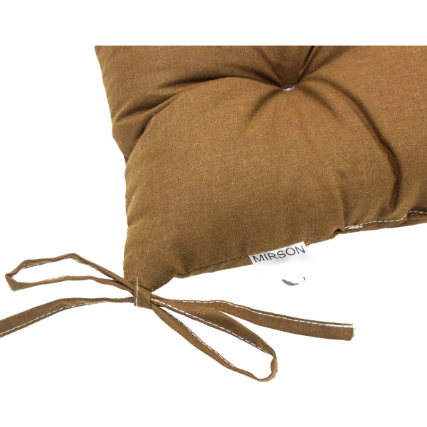 Фото - Подушка для стільця MirSon Ranforce Elite 19-1217 Chocolate Perla 50х50 см (2200006276159)
