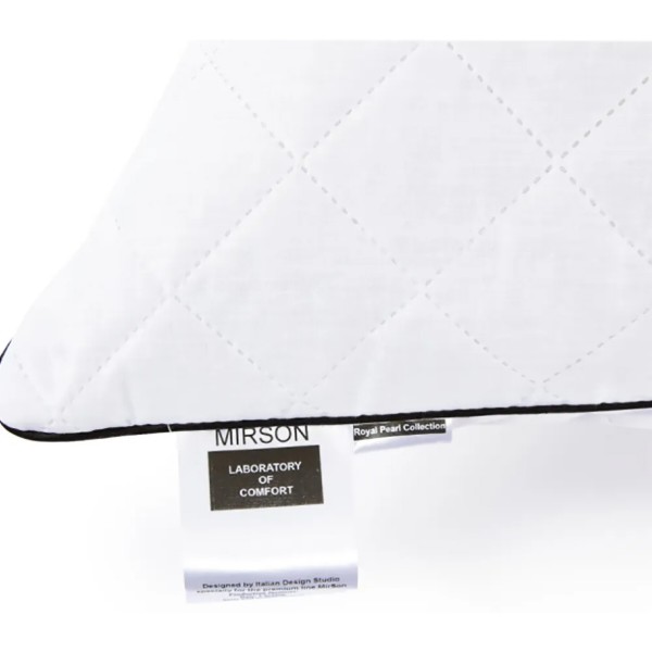 Фото - Подушка стандартна MirSon вовняна 1218 Royal Pearl Premium М'яка 70х70 см (2200001517738)