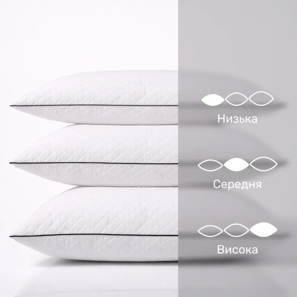 Фото - Подушка стандартная MirSon 1486 Royal Pearl memory effekt Мягкая 70х70 см (2200001540347)