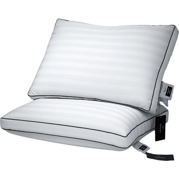 Фото - Подушка стандартная MirSon Royal Pearl De Luxe №629 с эвкалиптом Высокая 50х70 (2200000852168)