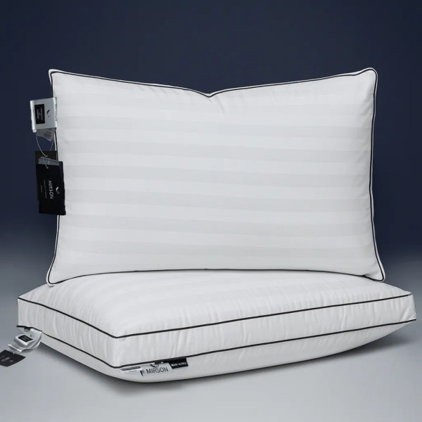 Фото - Подушка стандартная MirSon Royal Pearl De Luxe №629 с эвкалиптом Высокая 50х70 (2200000852168)