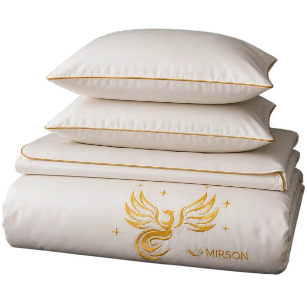 Фото - Комплект постельного белья детский MirSon Сатин ELIT 0001 Moko White Fire Bird 110х140 (2200008706555)