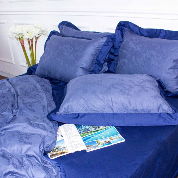 Фото - Комплект постельного белья MirSon Satin Raging sea 143х210х2 (2200005395967)