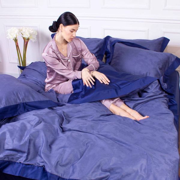 Фото - Комплект постільної білизни MirSon Satin Raging sea 143х210 (2200005611623)