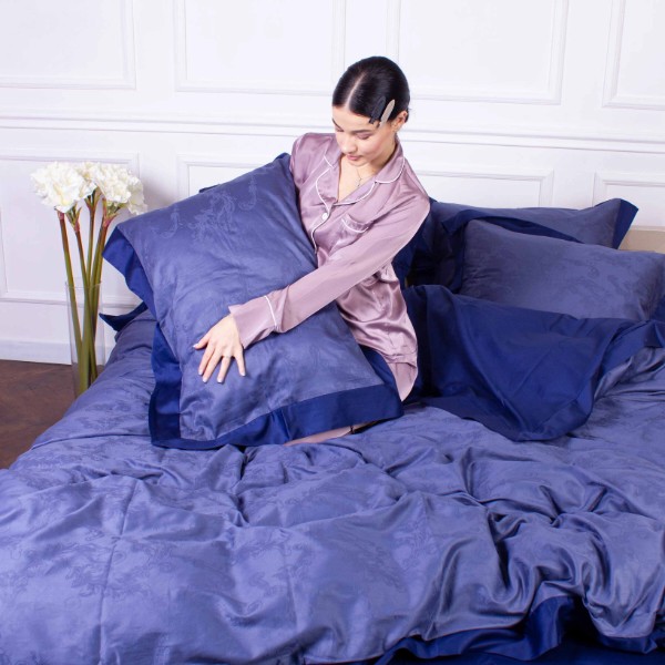 Фото - Комплект постельного белья MirSon Satin Raging sea 143х210х2 (2200005395967)