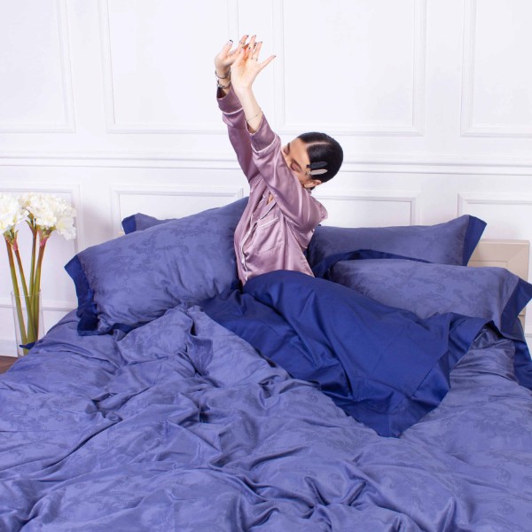 Фото - Комплект постельного белья MirSon Satin Raging sea 143х210х2 (2200005395967)