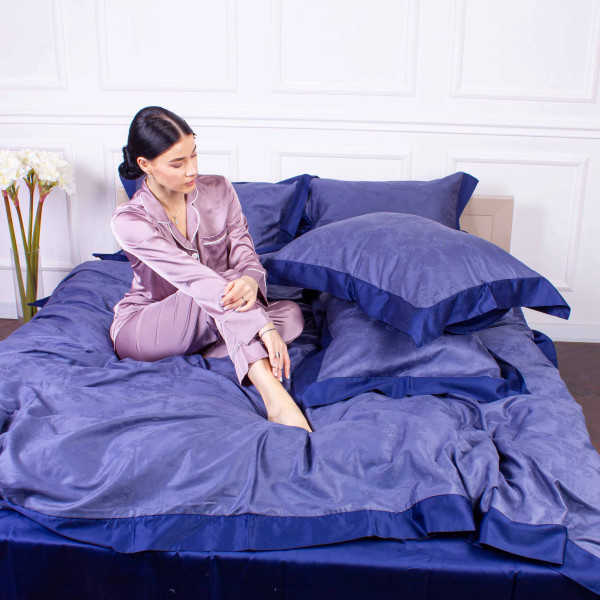 Фото - Комплект постільної білизни MirSon Satin Raging sea 143х210 (2200005611623)