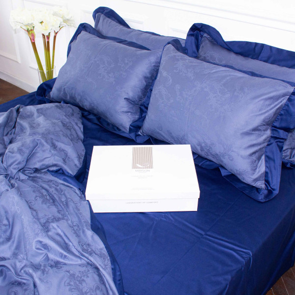 Фото - Комплект постільної білизни MirSon Satin Raging sea 143х210 (2200005611623)