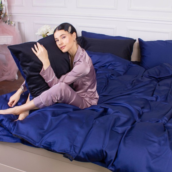 Фото - Комплект постельного белья MirSon Сатин Storm 4052+0055 175х210 (2200000688477)