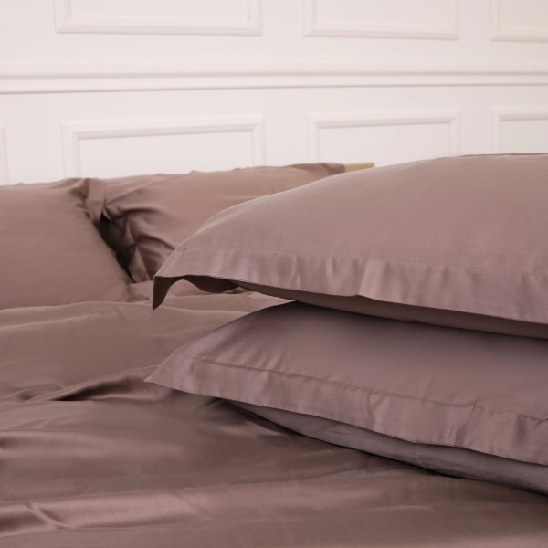 Фото - Простирадло євро MirSon 200x200 см №08 Beige Tencel (2200009637513)