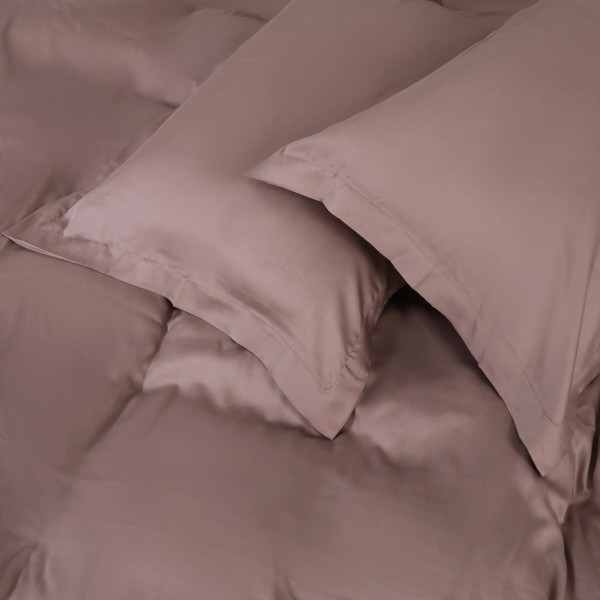 Фото - Простирадло євро MirSon 200x200 см №08 Beige Tencel (2200009637513)