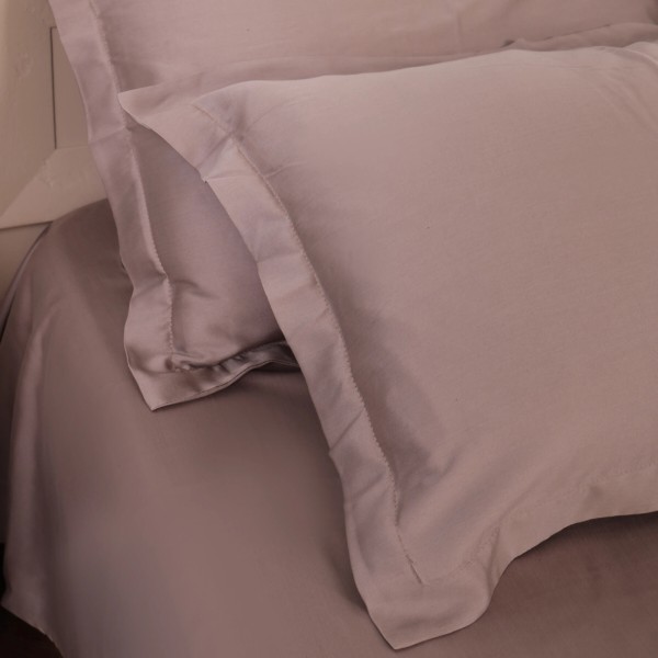 Фото - Простирадло євро MirSon 200x200 см №08 Beige Tencel (2200009637513)