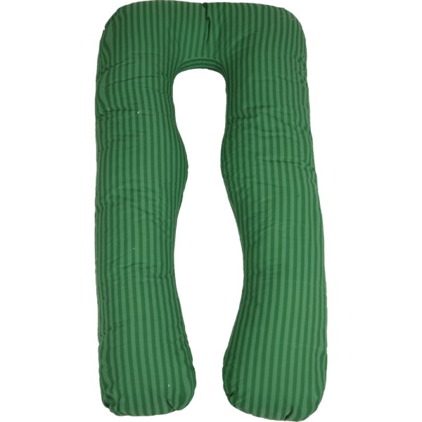 Фото - Подушка для майбутніх мам MirSon U-подібна №5029 Color Line 17-0612 Stripe Emerald 140x75x20 см (2200010969900)