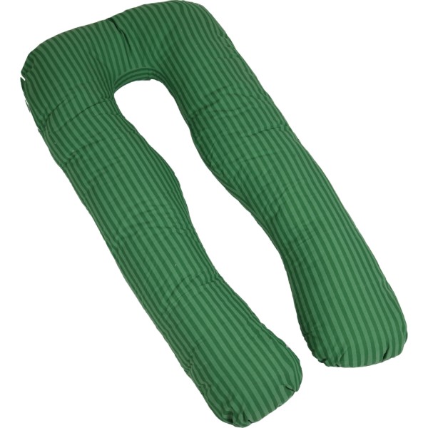 Фото - Подушка для майбутніх мам MirSon U-подібна №5029 Color Line 17-0612 Stripe Emerald 140x75x20 см (2200010969900)