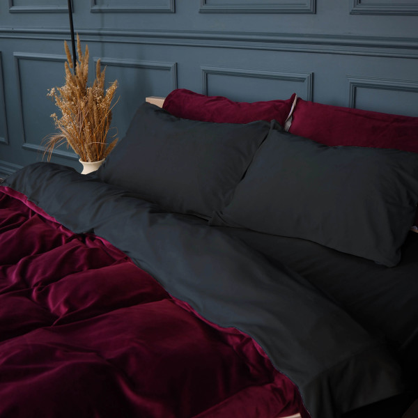 Фото - Комплект постільної білизни MirSon Велюр Winter Frost 28-0005 + 28-0002 Azalea Velvet 175х210 (2200004006635)