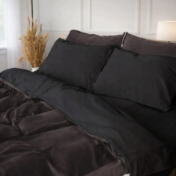 Фото - Комплект постільної білизни MirSon Winter Frost 28-0005 + 28-0003 Anemone Velvet 2х143х210 (2200004009056)