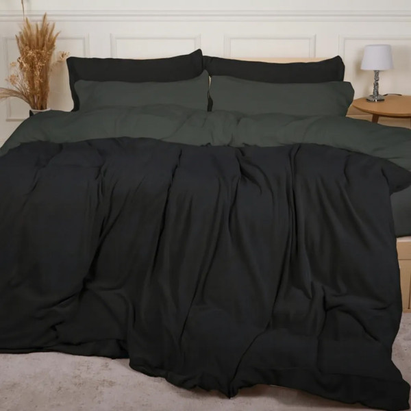 Фото - Комплект постільної білизни MirSon Велюр Winter Frost 28-0005 + 28-0007 Trollius Velvet 175х210 (2200004008233)