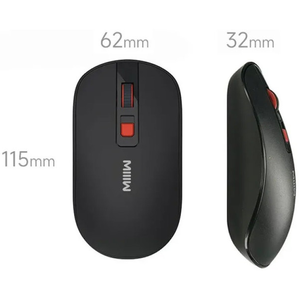 Фото - Мышь беспроводная MiiiW Wireless Bluetooth Mouse Lite Black (MW23M21)