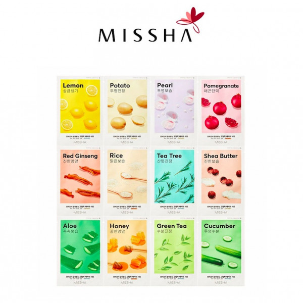 Фото - Маска для лица Missha Airy Fit Sheet Mask Green Tea 19 г (8809581454729)