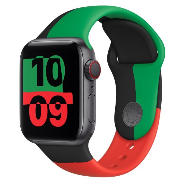 Фото - Ремешок для смарт-часов Apple 40mm Black Unity Sport Band - Regular (MJ4V3ZM/A)