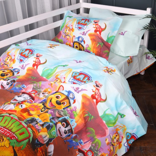 Фото - Комплект постельного белья MirSon King Size 220х240 см Kids Time 17-0886 Paw Patrol Wild Бязь (2200012386408)