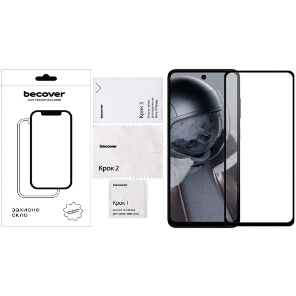 Фото - Защитное стекло для смартфона BeCover for HMD Pulse Plus Black (712504)