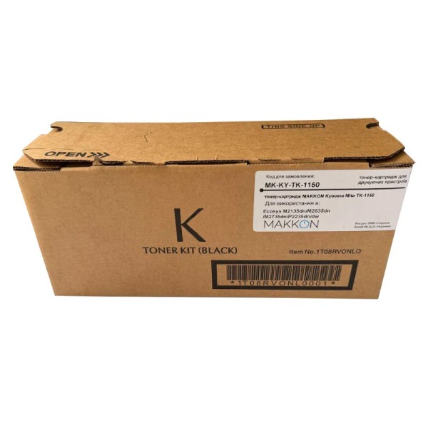 Фото - Картридж-тонер Makkon Kyocera Mita TK-1150 for Ecosys M2135dn/M2635dn/M2735dn/P2235dn Black (MK-KY-TK-1150)