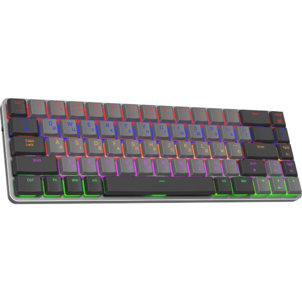 Фото - Клавиатура беспроводная игровая GamePro Red Switch Low Profile Wireless Dark Gray (MK122R)