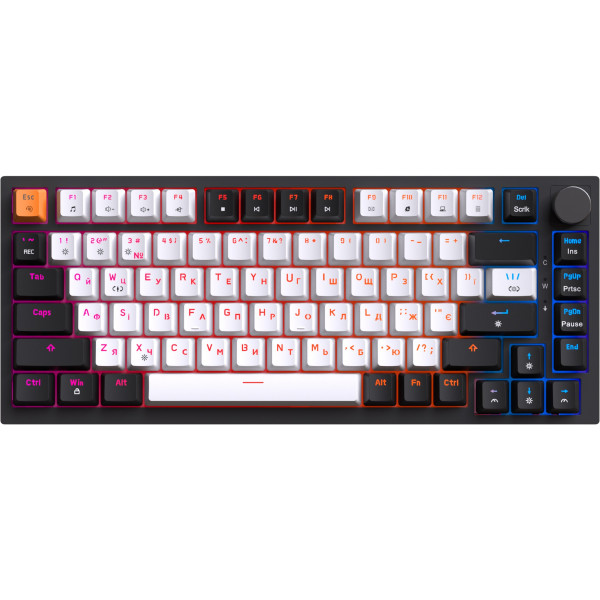 Фото - Клавиатура проводная игровая GamePro MK160B Hot-Swap Red Swich RGB Black (MK160B)