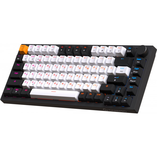 Фото - Клавиатура проводная игровая GamePro MK160B Hot-Swap Red Swich RGB Black (MK160B)