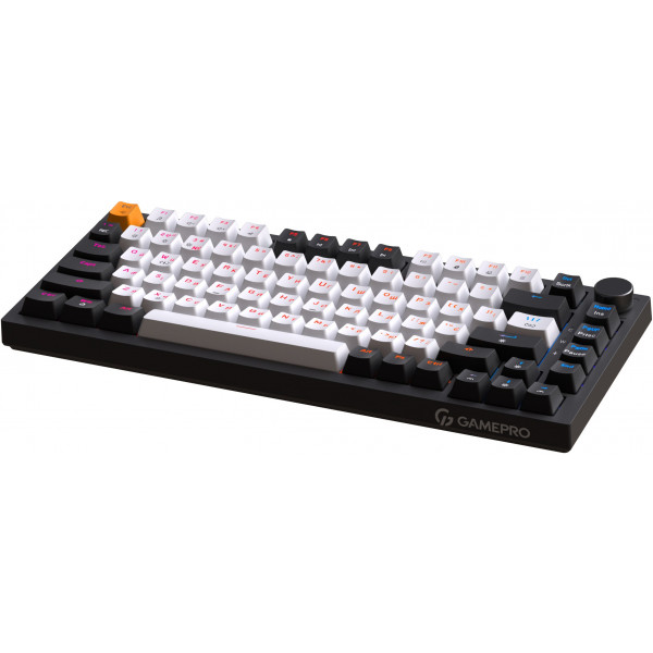 Фото - Клавиатура проводная игровая GamePro MK160B Hot-Swap Red Swich RGB Black (MK160B)