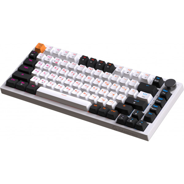 Фото - Клавиатура проводная игровая GamePro MK160W Hot-Swap Red Swich RGB White (MK160W)