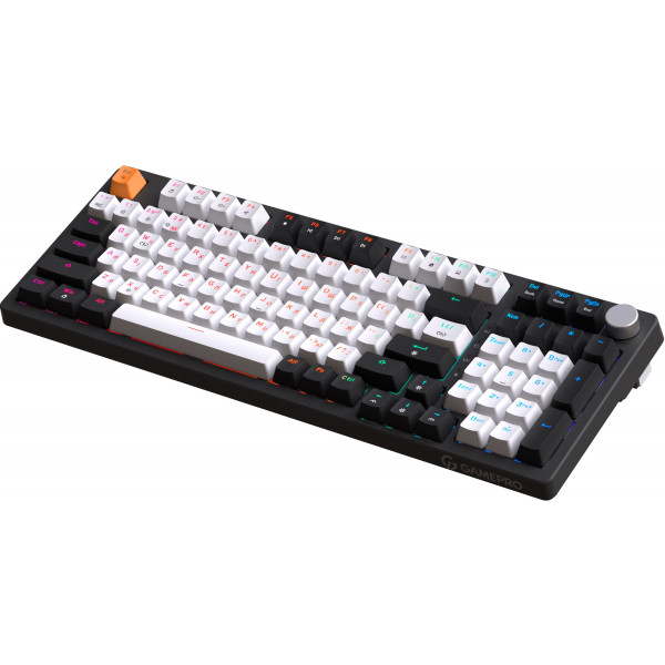 Фото - Клавиатура проводная игровая GamePro MK170B Hot-Swap Red Swich RGB Black (MK170B)