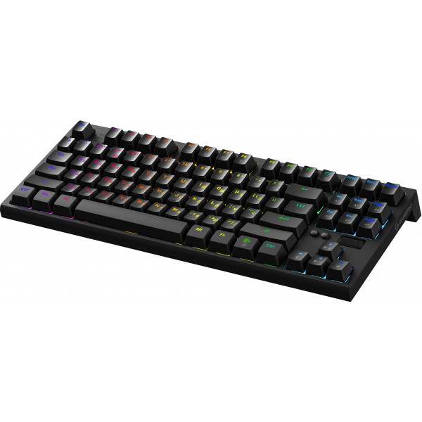 Фото - Клавіатура дротова ігрова GamePro MK180B Hot-Swap Red Swich RGB Black (MK180B)