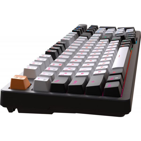 Фото - Клавиатура проводная игровая GamePro MK170B Hot-Swap Red Swich RGB Black (MK170B)
