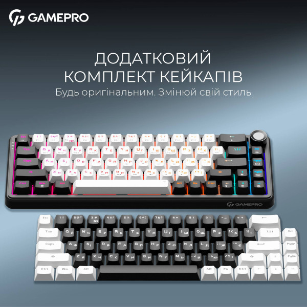 Фото - Клавіатура бездротова ігрова GamePro Asgard Valhalla (MK210W Pro)