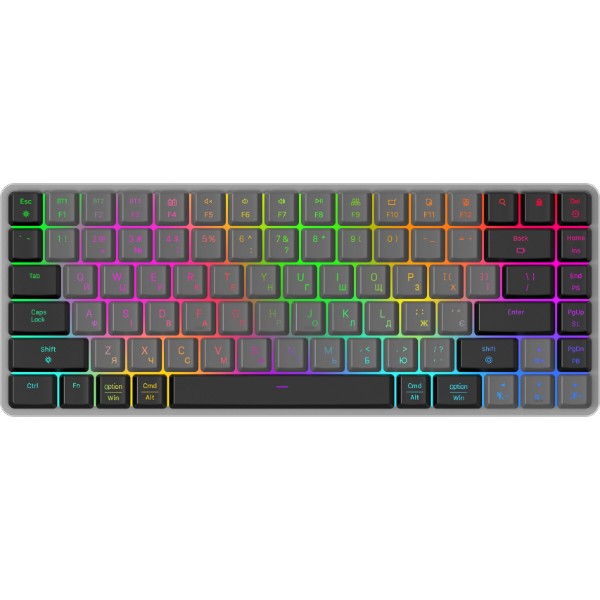 Фото - Клавіатура бездротова ігрова GamePro Red Switch Low Profile Wireless/Bluetooth/USB Dark Gray RGB (MK230R)