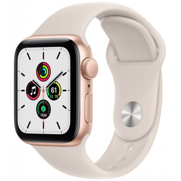 Фото - Смарт-часы Apple Watch SE 40mm Gold Aluminium Case with Starlight Sport Band