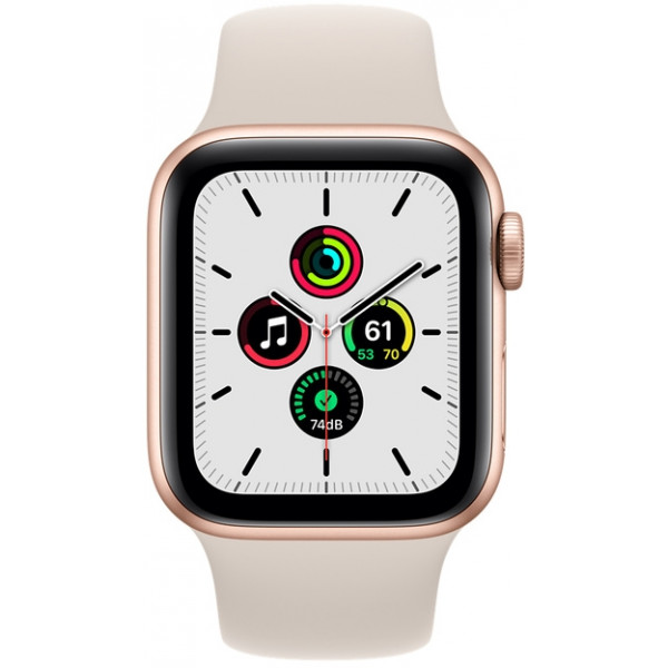 Фото - Смарт-часы Apple Watch SE 40mm Gold Aluminium Case with Starlight Sport Band