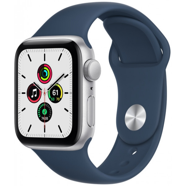Фото - Смарт-часы Apple Watch SE 40mm Silver Aluminium Case with Abyss Blue Sport Band