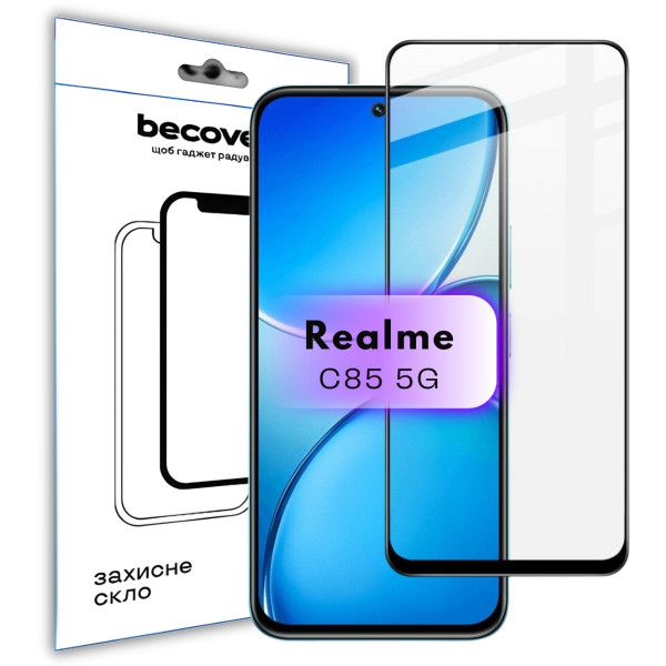 Фото - Защитное стекло для смартфона BeCover for Realme C85 5G Black (715139)