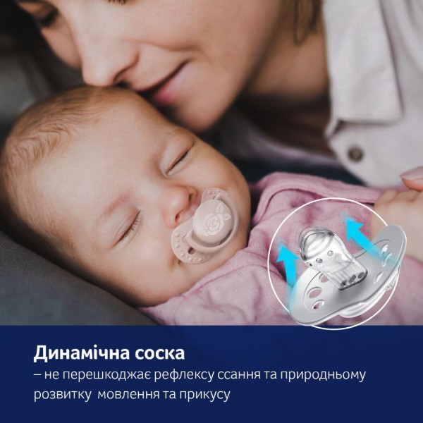 Фото - Динамічна пустушка Lovi 0-2 м-ців 2 шт. Baby Shower Girl (22/900girl)