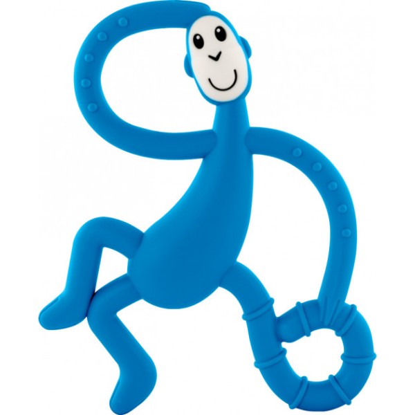Фото - Прорезыватель Matchstick Monkey Танцующая Обезьянка, синий 14 см (MM-DMT-002)