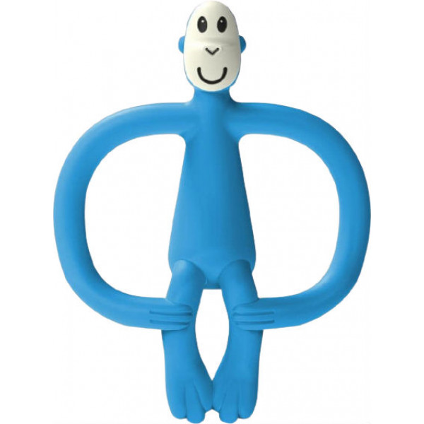 Фото - Прорезыватель Matchstick Monkey Обезьянка, синий 11 см (MM-ONT-017)