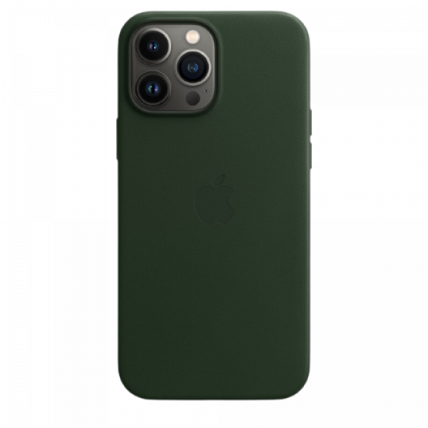 Фото - Чехол для смартфона Apple iPhone 13 Pro Max Leather Case with MagSafe - Sequoia Green (MM1Q3)